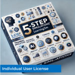 A logo image of 5-Step Simulations showing a box with many creative ideas, tools, and applications inside it. This image is for the Individual User License.